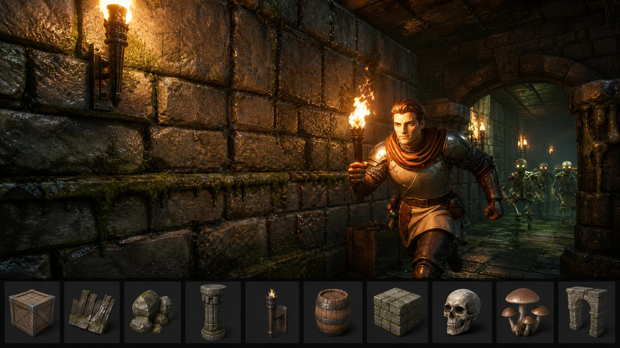 3D model exported from an image and used inside a game engine