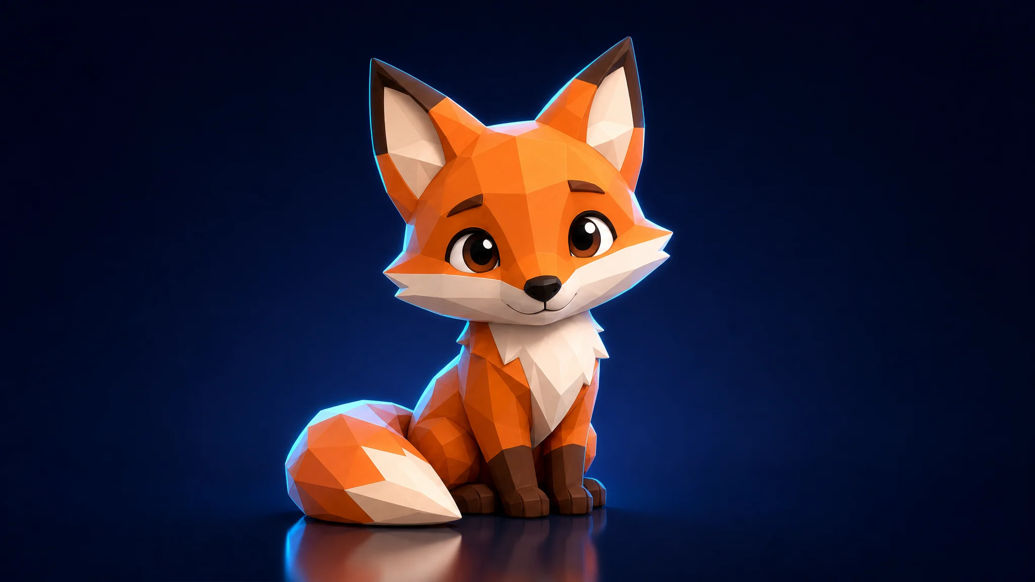 3D fox character model created from an image