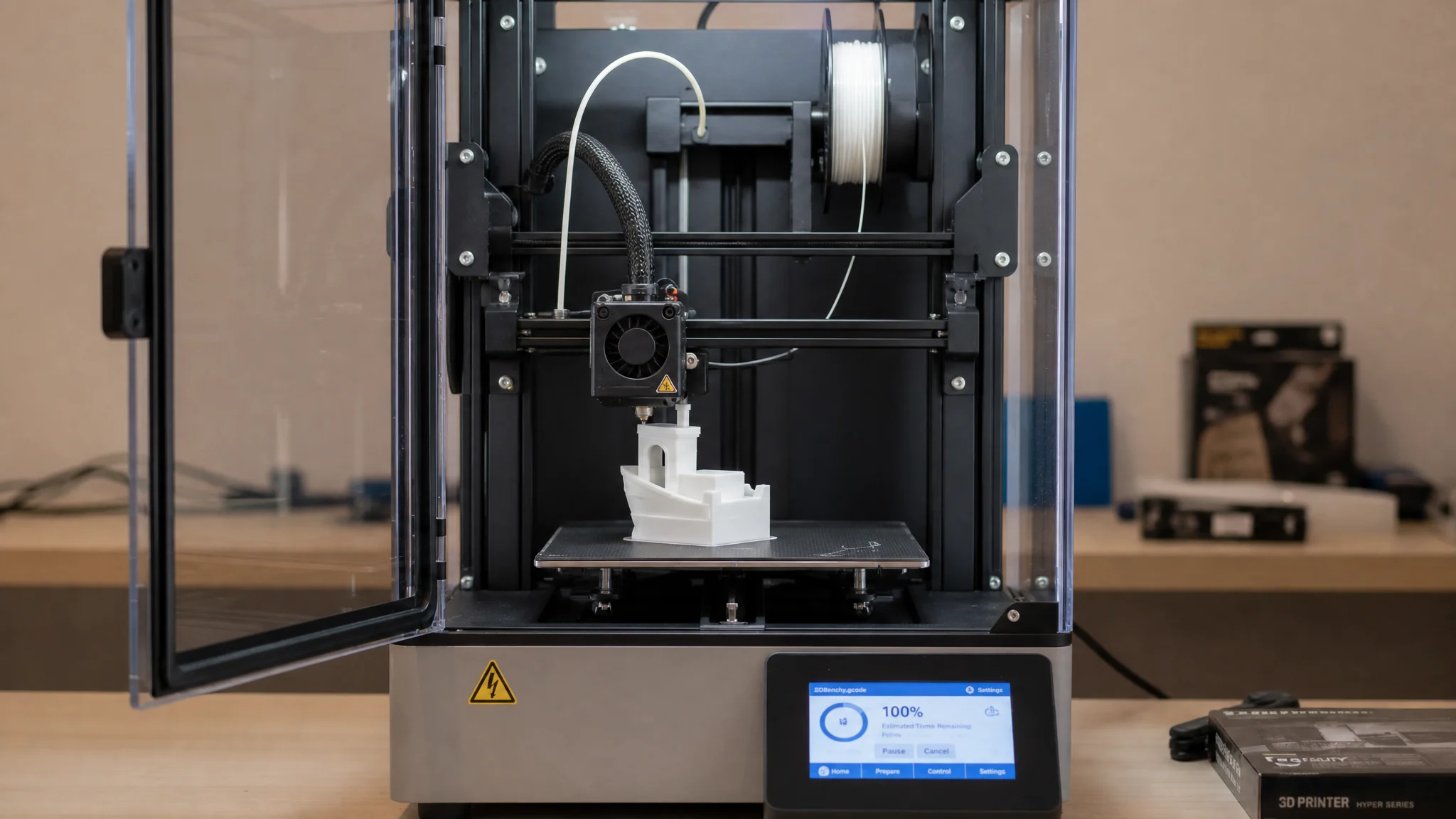 3D model converted from an image being 3D printed